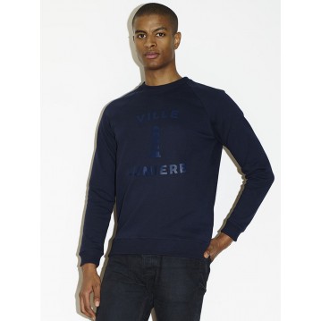 SWEAT-SHIRT VILLE LUMIERE 02 - DARK NAVY