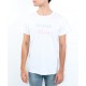 T-SHIRT "ROUGE ET BLEU" - BLANC