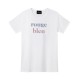 T-SHIRT "ROUGE ET BLEU" - BLANC