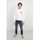 SWEAT SHIRT "COEUR" - BLANC