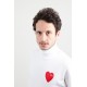 SWEAT SHIRT "COEUR" - BLANC