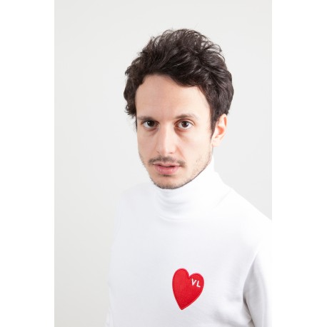 Pull coeur homme deals
