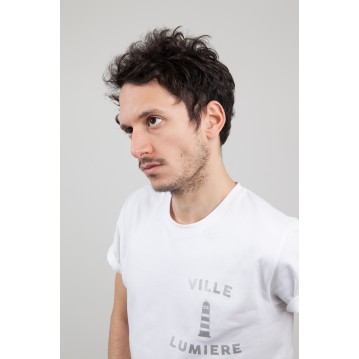 T-SHIRT "VILLE LUMIERE" - BLANC