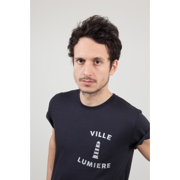 T-SHIRT "VILLE LUMIERE" BLANC