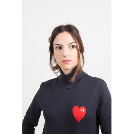 SWEAT SHIRT "COEUR" - BLANC