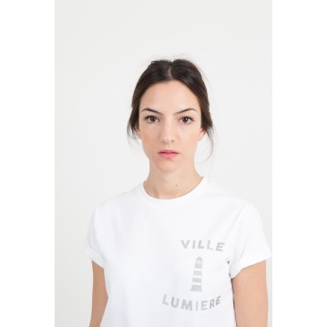 T-SHIRT "VILLE LUMIERE" - BLANC