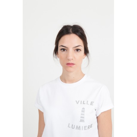 T-SHIRT "VILLE LUMIERE" - BLANC